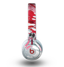 The Abstract Red, Pink and White Paint Splatter Skin for the Beats by Dre Mixr Headphones