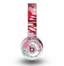The Abstract Red, Pink and White Paint Splatter Skin for the Original Beats by Dre Wireless Headphones