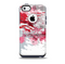 The Abstract Red, Pink and White Paint Splatter Skin for the iPhone 5c OtterBox Commuter Case