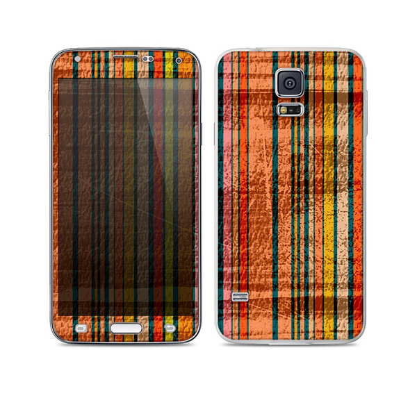 The Abstract Retro Stripes Skin For the Samsung Galaxy S5
