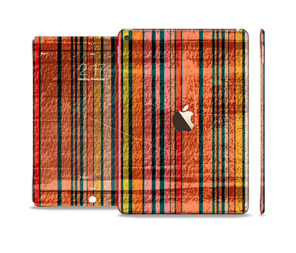 The Abstract Retro Stripes Skin Set for the Apple iPad Air 2