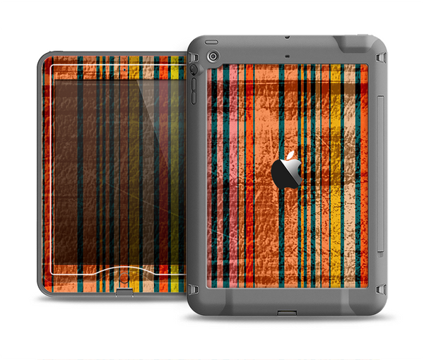 The Abstract Retro Stripes Apple iPad Mini LifeProof Nuud Case Skin Set