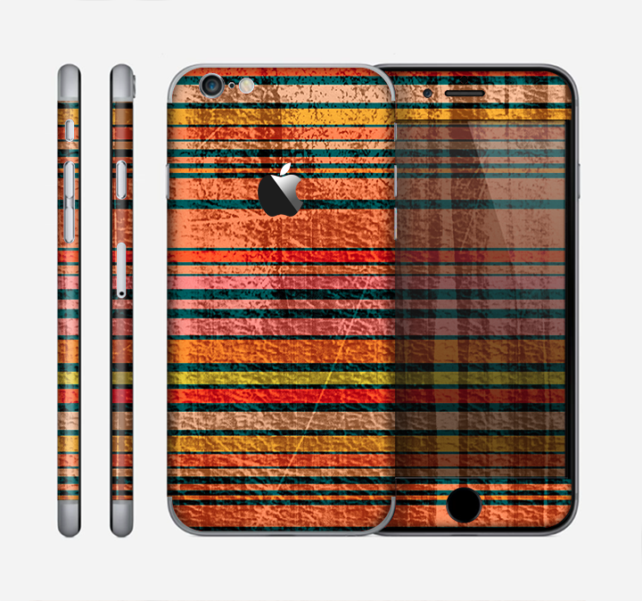 The Abstract Retro Stripes Skin for the Apple iPhone 6