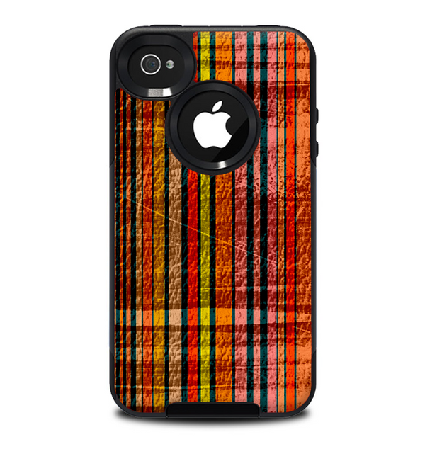 The Abstract Retro Stripes Skin for the iPhone 4-4s OtterBox Commuter Case
