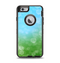 The Abstract Shaped Sparkle Unfocused Blue & Green Apple iPhone 6 Otterbox Defender Case Skin Set