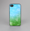 The Abstract Shaped Sparkle Unfocused Blue & Green Skin-Sert for the Apple iPhone 4-4s Skin-Sert Case