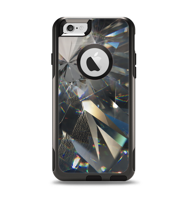The Abstract Shattered Crystal Pattern Apple iPhone 6 Otterbox Commuter Case Skin Set