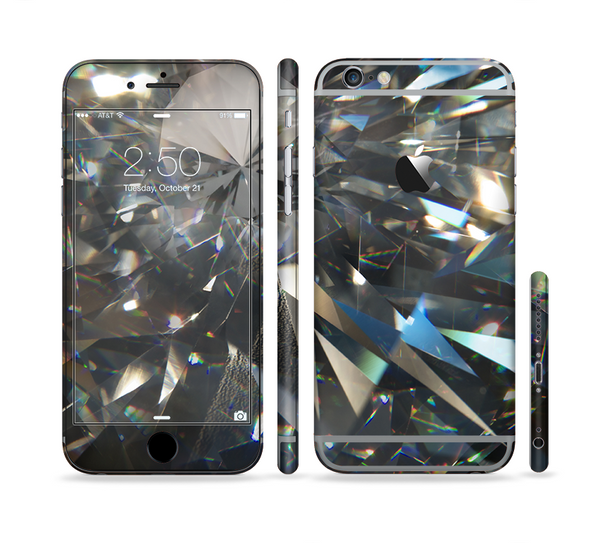 The Abstract Shattered Crystal Pattern Sectioned Skin Series for the Apple iPhone 6 Plus