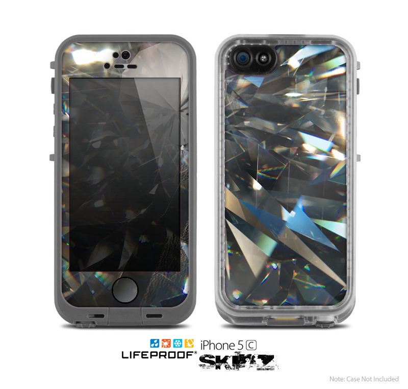 The Abstract Shattered Crystal Pattern Skin for the Apple iPhone 5c LifeProof Case