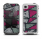 The Abstract Striped Vibrant Trangles Apple iPhone 4-4s LifeProof Fre Case Skin Set