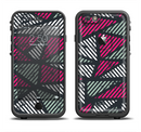 The Abstract Striped Vibrant Trangles Apple iPhone 6/6s LifeProof Fre Case Skin Set
