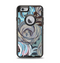 The Abstract Subtle Toned Floral Strokes Apple iPhone 6 Otterbox Defender Case Skin Set