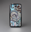 The Abstract Subtle Toned Floral Strokes Skin-Sert Case for the Samsung Galaxy S5