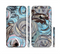 The Abstract Subtle Toned Floral Strokes Sectioned Skin Series for the Apple iPhone 6 Plus
