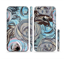 The Abstract Subtle Toned Floral Strokes Sectioned Skin Series for the Apple iPhone 6s Plus