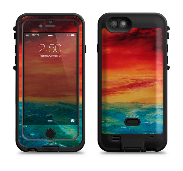 the abstract sunset painting  iPhone 6/6s Plus LifeProof Fre POWER Case Skin Kit
