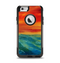 The Abstract Sunset Painting Apple iPhone 6 Otterbox Commuter Case Skin Set