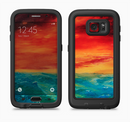 The Abstract Sunset Painting Full Body Samsung Galaxy S6 LifeProof Fre Case Skin Kit