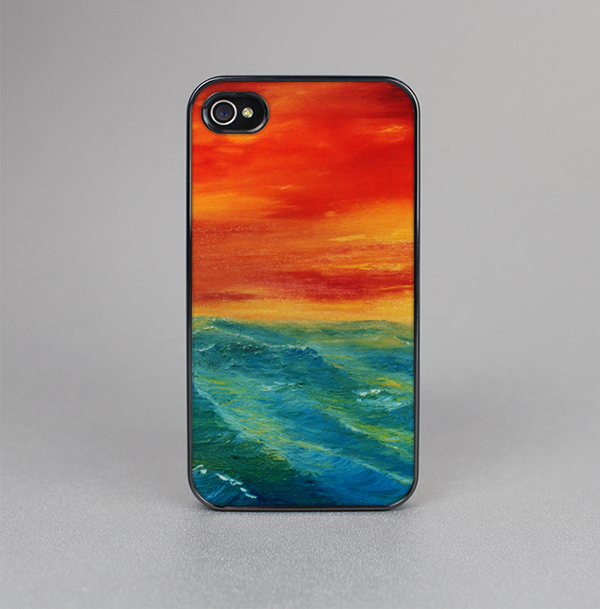 The Abstract Sunset Painting Skin-Sert for the Apple iPhone 4-4s Skin-Sert Case