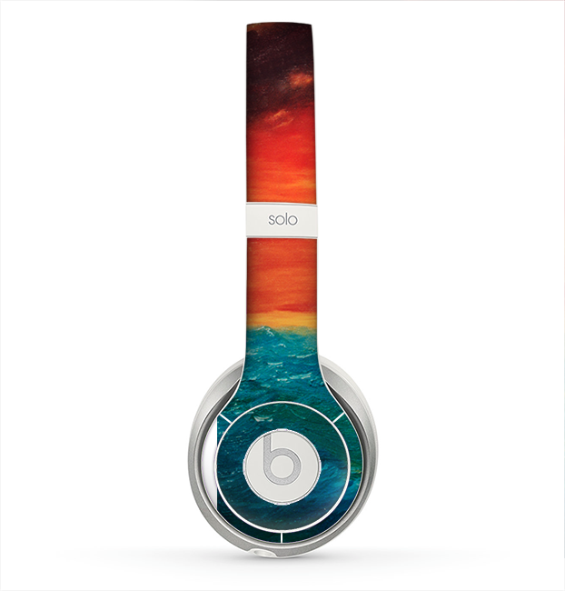 The Abstract Sunset Painting Skin for the Beats by Dre Solo 2 Headphones