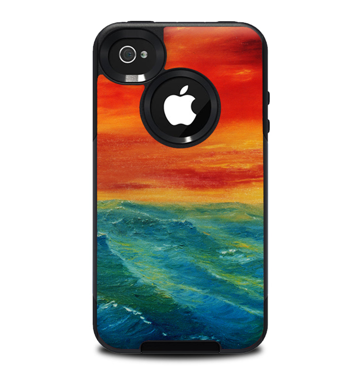 The Abstract Sunset Painting Skin for the iPhone 4-4s OtterBox Commuter Case