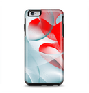 The Abstract Teal & Red Love Connect Apple iPhone 6 Plus Otterbox Symmetry Case Skin Set