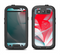 The Abstract Teal & Red Love Connect Samsung Galaxy S3 LifeProof Fre Case Skin Set