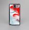 The Abstract Teal & Red Love Connect Skin-Sert Case for the Samsung Galaxy Note 3