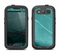 The Abstract Teal and Black Curves Samsung Galaxy S3 LifeProof Fre Case Skin Set