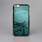 The Abstract Teal and Black Curves Skin-Sert Case for the Apple iPhone 6 Plus