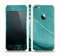 The Abstract Teal and Black Curves Skin Set for the Apple iPhone 5s