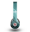 The Abstract Teal and Black Curves Skin for the Beats by Dre Original Solo-Solo HD Headphones