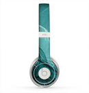 The Abstract Teal and Black Curves Skin for the Beats by Dre Solo 2 Headphones