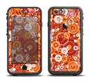 The Abstract Vector Gold & White Circle Swirls Apple iPhone 6/6s Plus LifeProof Fre Case Skin Set