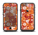 The Abstract Vector Gold & White Circle Swirls Apple iPhone 6/6s LifeProof Fre Case Skin Set