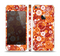 The Abstract Vector Gold & White Circle Swirls Skin Set for the Apple iPhone 5s