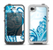 The Abstract Vibrant Blue Swirled Apple iPhone 4-4s LifeProof Fre Case Skin Set