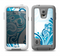 The Abstract Vibrant Blue Swirled Samsung Galaxy S5 LifeProof Fre Case Skin Set