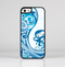 The Abstract Vibrant Blue Swirled Skin-Sert Case for the Apple iPhone 5/5s