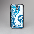 The Abstract Vibrant Blue Swirled Skin-Sert Case for the Samsung Galaxy S4