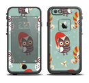 The Abstract Vintage Christmas Owls Apple iPhone 6/6s Plus LifeProof Fre Case Skin Set