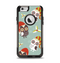 The Abstract Vintage Christmas Owls Apple iPhone 6 Otterbox Commuter Case Skin Set