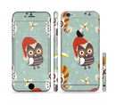 The Abstract Vintage Christmas Owls Sectioned Skin Series for the Apple iPhone 6/6s Plus