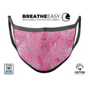 The Abstract Watercolor Under a Microscope - Made in USA Mouth Cover Unisex Anti-Dust Cotton Blend Reusable & Washable Face Mask with Adjustable Sizing for Adult or Child