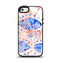 The Abstract White and Blue Fish Fossil Apple iPhone 5-5s Otterbox Symmetry Case Skin Set