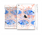 The Abstract White and Blue Fish Fossil Full Body Skin Set for the Apple iPad Mini 2
