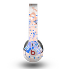 The Abstract White and Blue Fish Fossil Skin for the Beats by Dre Original Solo-Solo HD Headphones