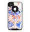 The Abstract White and Blue Fish Fossil Skin for the iPhone 4-4s OtterBox Commuter Case