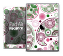 The Abstract White and Colored Pattern Skin for the iPad Air