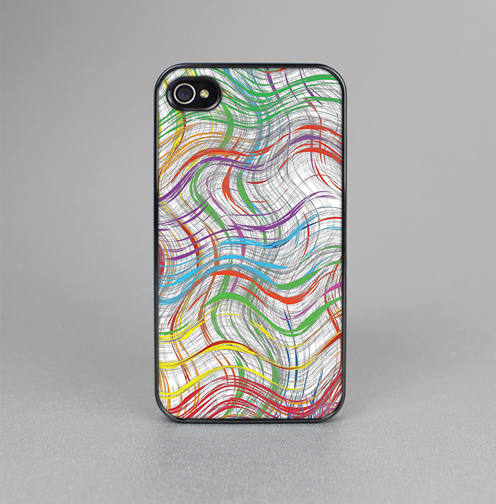 The Abstract Woven Color Pattern Skin-Sert for the Apple iPhone 4-4s Skin-Sert Case